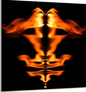 PIATTO IN VETRO PER CUCINA 60x65 Fuoco