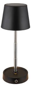 Lampada da tavolo senza fili con batteria ricaricabile Touch Dimmer Lampada da tavolo dimmerabile Nero 58446B
