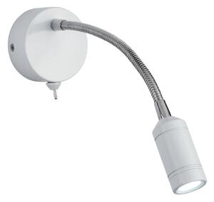 Applique Contemporanea Flexy Acciaio Bianco Cromo Led 0,75W 3000K