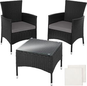 Tectake® Lucerna set in rattan per 2 persone