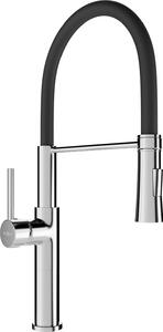 Mexen Dina miscelatore da cucina, cromo/nero - 672701-07