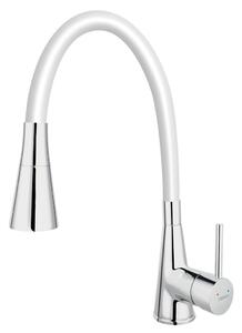 Miscelatore per lavello con doccia Ferro cromo bianco 70720,0B
