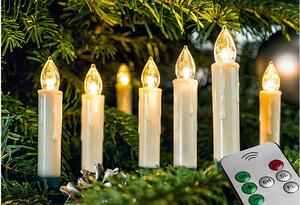 Set di candele LED per albero inn 10 Batt, interno, 10x1,5cmØ