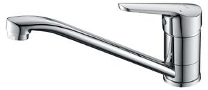 Rubinetto da cucina girevole a 360° - Ottone - Cromato - Argento - Per due lavelli
