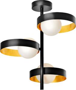 LEDVANCE DECOR Memphis plafoniera, nero/oro, con base G9 per una facile sostituzione della sorgente luminosa, può essere dotata di una lampada singola o intelligente, classe di protezione IP20