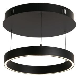 Lampadario Moderno Layla Acciaio Nero Alluminio Led 28,65W 2700-3000-4000K