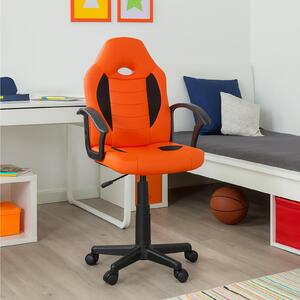Sedia da scrivania regolabile in altezza Daytona Junior Orange