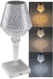 Lampada da tavolo a LED, batteria ricaricabile, 26 cm, interruttore a sfioramento