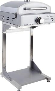 Barbecue a gas Allgrill MULTI-KULTI con bruciatore ceramico per bistecche + base di appoggio