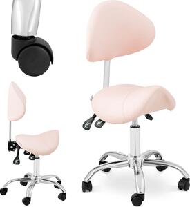 Sedia a sella Expondo physa - 51 - 65 cm - 150 kg - Rosa, argento