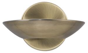 Applique Contemporanea Sardegna Acciaio Ottone Vetro Led 10W 3000K