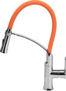 Miscelatore da cucina Flexible 2, arancione, miscelatore lavello, miscelatore