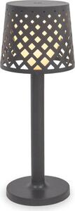 Lampada da tavolo da esterno LED touch IP44 31 cm di altezza antracite 3000 K bianco caldo portatile a batteria lampada da tavolo decorativa balcone terrazza lampada da esterno