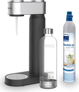 Philips Gasatore Acqua Capacit 1 Litro + 1 Bottiglia in PET senza BPA colore Nero - ADD4901BK