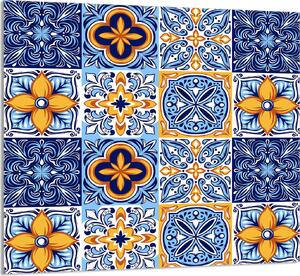 PIATTO IN VETRO PER CUCINA 65x60 Mosaico