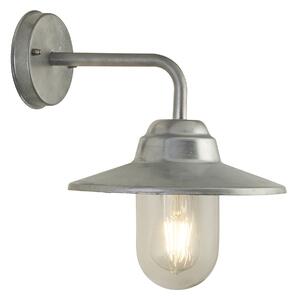 Applique Classica Toronto Acciaio Argento Vetro Trasparente 1 Luce E27