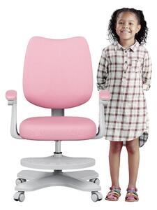 Mark Adler Junior 4.6 Pink | Sedia da scrivania per bambini Sedia girevole ergonomica | Poggiapiedi | Profondità di seduta regolabile | Braccioli regolabili
