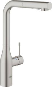 Miscelatore per lavello con doccia GROHE Essence acciaio 30270DC0