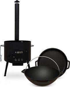 Ushak Ø40cm Kasan 12L con coperchio per griglia in ghisa