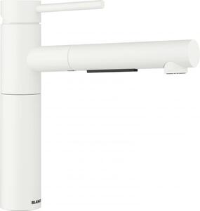 Miscelatore da cucina BLANCO ALTA-S II alta pressione argento granito bianco tubo flessibile spray