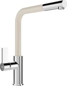 Mexen Flora rubinetto da cucina, cromo/beige - 670401-09