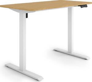 ESMART Germany ETX-121WBA 120 x 60 cm Decorazione in bambù Scrivania ergonomica in piedi/seduta Regolabile elettricamente in altezza in modo continuo 73,5 - 123,5 cm 3x memoria Promemoria attività Avvio/arresto graduale Montaggio rapido