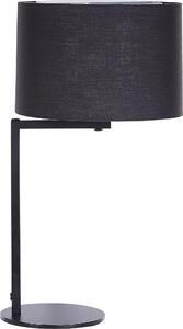 BELIANI Lampada da tavolo in ferro nero poliestere 49 cm paralume lampada da notte lampada da tavolo stile moderno camera da letto soggiorno