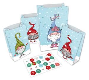 ROTH 80332 ROTH Calendario dell'Avvento 24 sacchetti dell'Avvento "Babbo Natale Segreto