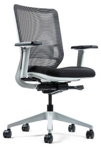Yaasa Chair Classic Sedia da ufficio ergonomica, bianco - Portata 130 kg - Supporto lombare regolabile - Braccioli 3D - Schienale regolabile