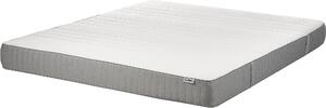 BELIANI Materasso in memory foam bianco con tessuto poliestere grigio 180 x 200 cm medio rigido sfoderabile