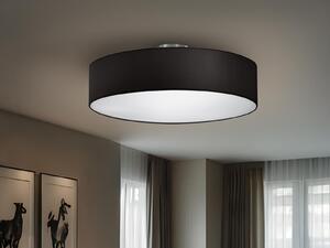 Lampada da soffitto a LED con paralume in tessuto nero Ø 50cm lampada rotonda per corridoio lampada per camera da letto
