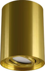 Faretto da soffitto in alluminio GU10 Ø 9,4 cm rotondo con montaggio a superficie in oro Faretto da soffitto