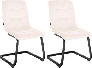 Set di 2 sedie da pranzo in velluto - sedie - design senza tempo, elevato comfort di seduta
