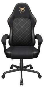 COUGAR CGR-FXF-GLB, Sedia da gaming universale, 120 kg, Seduta imbottita, Schienale imbottito, Nero, Nero