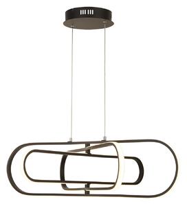 Lampadario Moderno Clip Acciaio Bianco Nero Led 52,44W 3000 - 4500 - 6500K