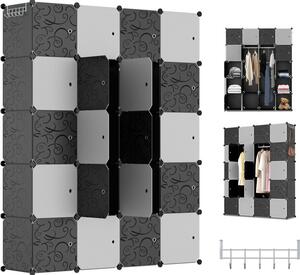 Jayseuw armadio scarpiera fai da te con mazza di gomma Scaffale multifunzionale 20 cubi