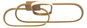 Plafoniera Moderno Clip Acciaio Oro Bianco Led 36,53W 3000 - 4500 - 6500K