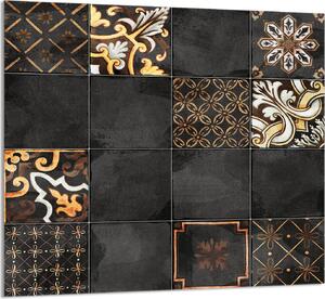 PIATTO IN VETRO PER CUCINA 65x60 Mosaico