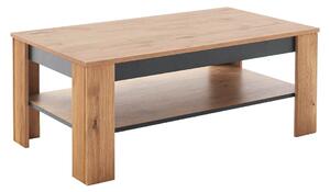 Tavolino con ripiano in rovere selvatico