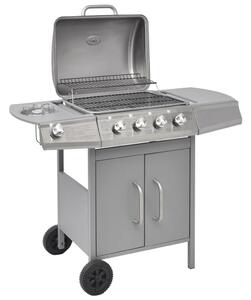 Vidaxl Barbecue a gas 4+1 Kochzone Silber