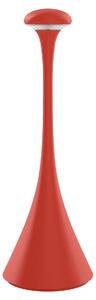 SIGOR Lampada da tavolo ricaricabile a LED "Nudrop" 2,2W 820 (bianco caldo) + 827 (tono caldo-extra) rosso fuoco opaco dimmerabile