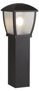 Paletto Vintage Seattle Alluminio Nero Policarbonato Trasparente E27 H73Cm