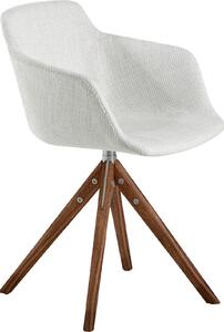 Angel Cerdá sedia girevole in tessuto beige 4059