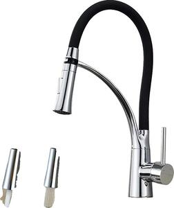 Miscelatore da cucina, a soffitto, monocomando, cromo No LED
