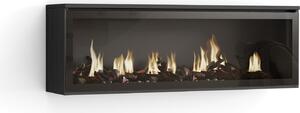COZY Caminetto elettrico LED XXL, 107x25x38cm, Soggiorno, Camino elettrico, Nero