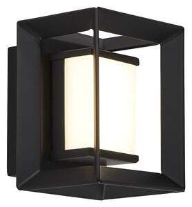 Applique Moderna Chaplin Acciaio Bianco Policarbonato Nero Led 1,7W 3000K