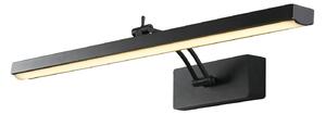 Applique Moderna Rodi Acciaio Nero Policarbonato Led 13,3W 3000K