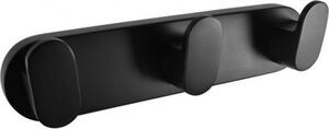 YUKON - Accessorio per il bagno Appendino triplo, nero - opaco YUA0105CMAT, RAV Slezák