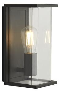 Applique Piccadilly Alluminio Grigio Policarbonato Trasparente 1 Luce E27