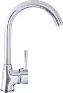 Rubinetto da cucina, 30 cm, cromo, con bocca girevole a 360°, Algea